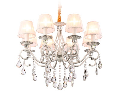 Подвесная люстра с абажурами и хрусталем Ambrella light TR4548