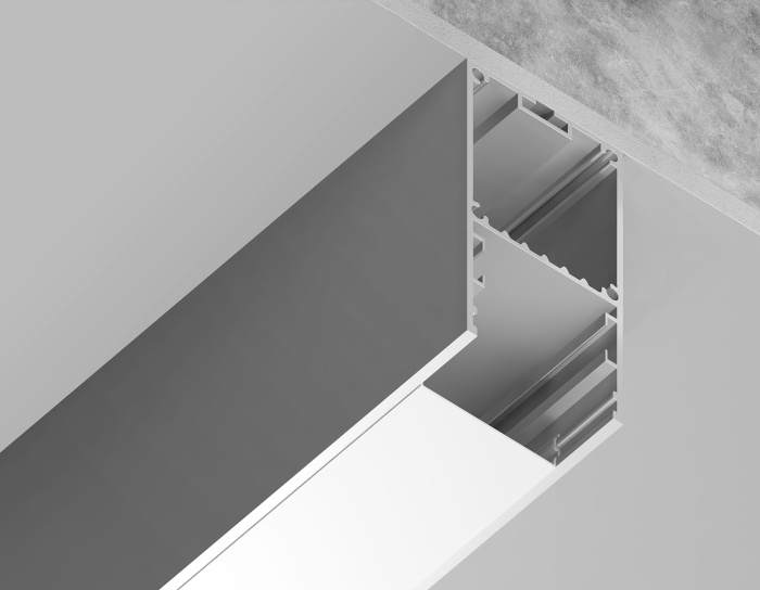 Алюминиевый профиль накладной/подвесной "Profile System" 35*67 для светодиодной ленты до 32,8мм Ambrella light GP3000AL