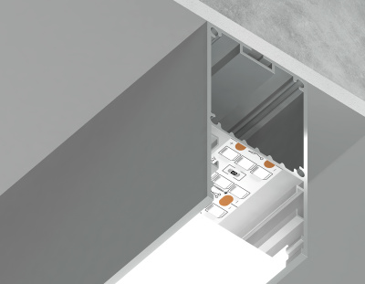 Алюминиевый профиль накладной/подвесной "Profile System" 35*67 для светодиодной ленты до 32,8мм Ambrella light GP3000AL