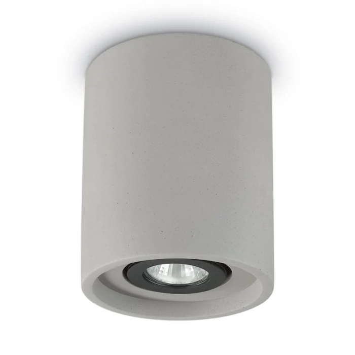 Потолочный светильник Ideal Lux Oak PL1 Round Cemento 150437