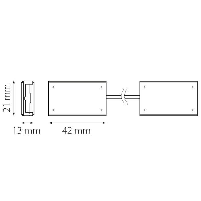 Соединитель трековый однофазный 48V регулируемый гибкий DUE DUE Lightstar 507157