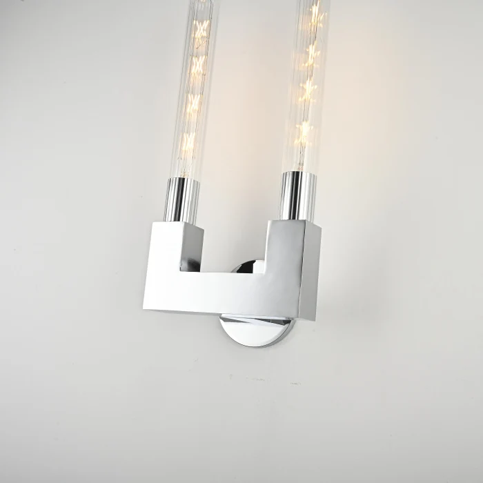 Бра CANELLE wall lamp DOUBLE Sconces Chrome ImperiumLoft
