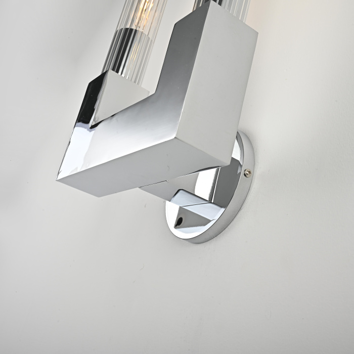 Бра CANELLE wall lamp DOUBLE Sconces Chrome ImperiumLoft