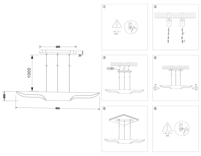 Светильник подвесной со сменной лампой E27 Ambrella light TN5155