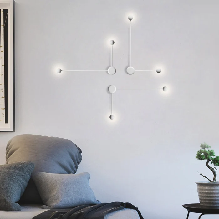 Бра Pin Wall Light B Black ImperiumLoft