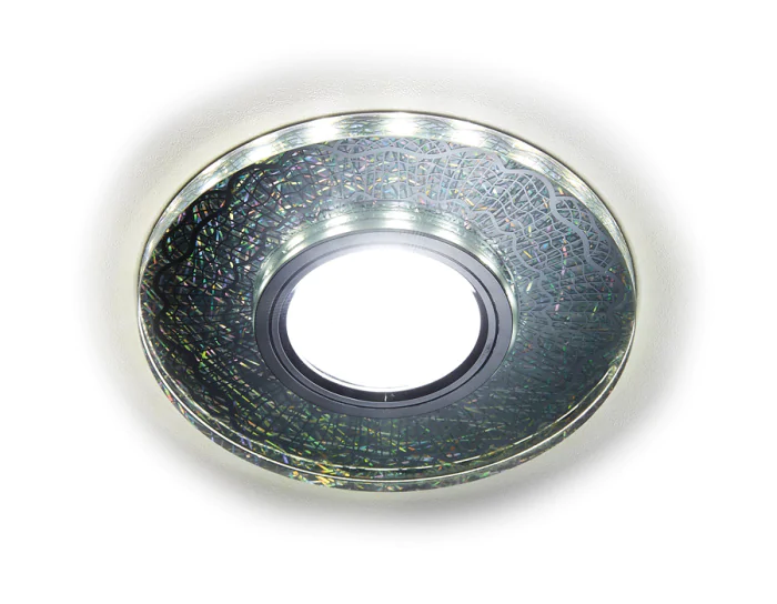 Встраиваемый точечный светильник MR16 со светодиодной подсветкой Ambrella light S175 PR/CH