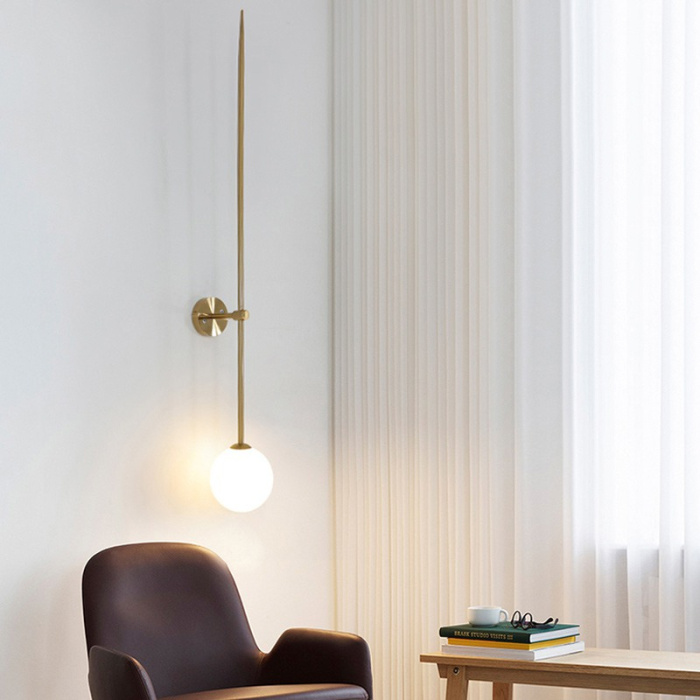 Настенный светильник LINES Ball 200 Black ImperiumLoft