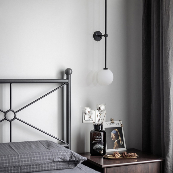 Настенный светильник LINES Ball 200 Black ImperiumLoft