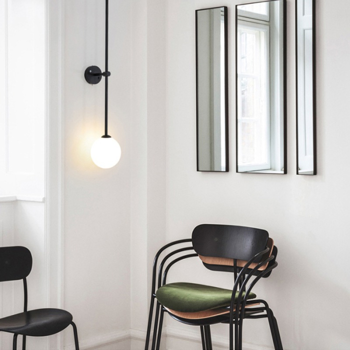 Настенный светильник LINES Ball 200 Black ImperiumLoft