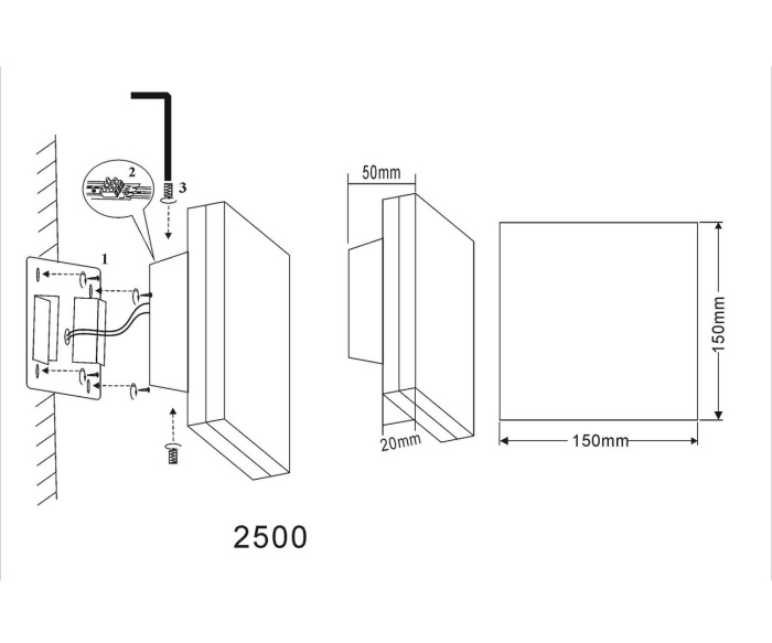 Светильник Пирей черный Kink Light 2500,19