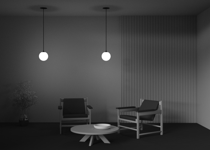 Подвесной светильник Maytoni Luna P039PL-5W3K-20INS-B