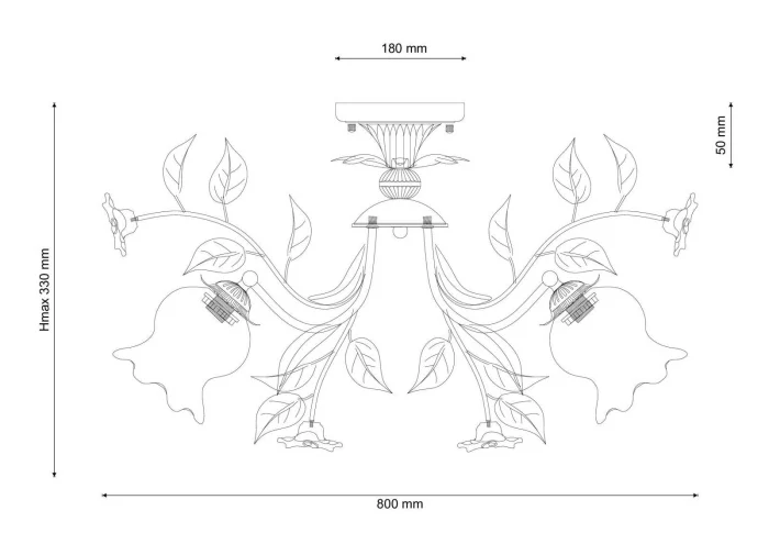 Люстра потолочная Lucia Tucci Fiori di rose 114.8