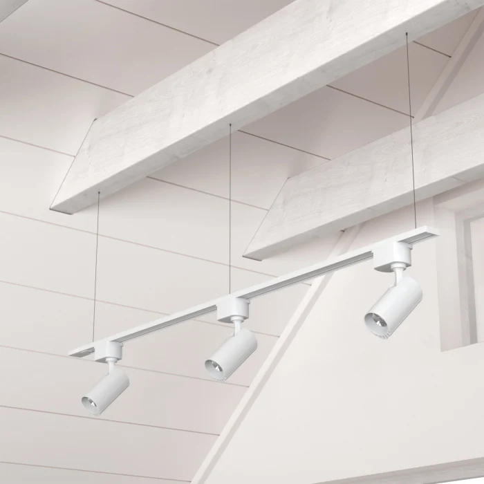 Шинопровод однофазный с питанием и заглушкой Crystal Lux CLT 0.11 01 L1000 WH