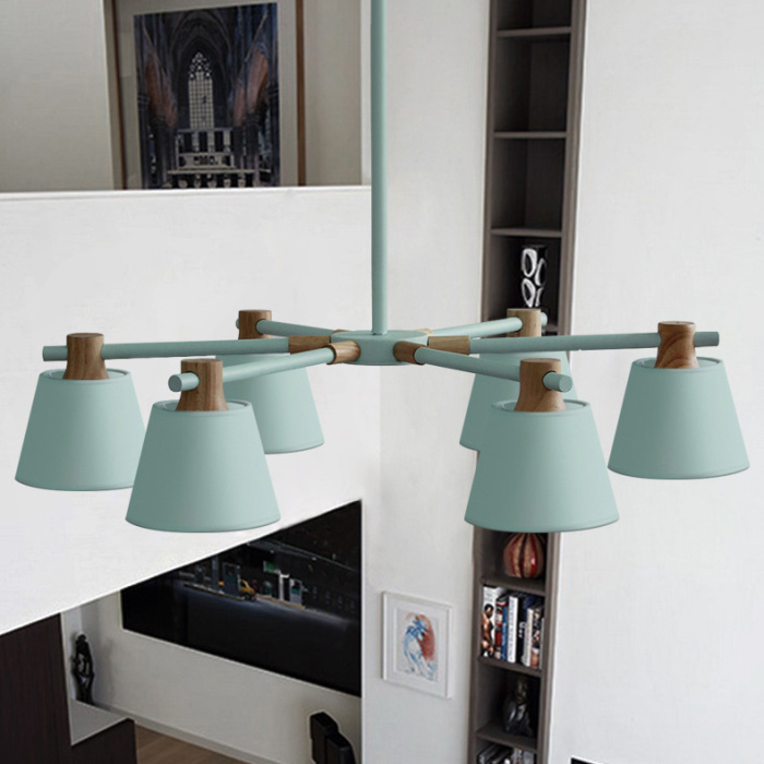 Потолочная люстра на штанге NATURA A BLUE 3 ImperiumLoft