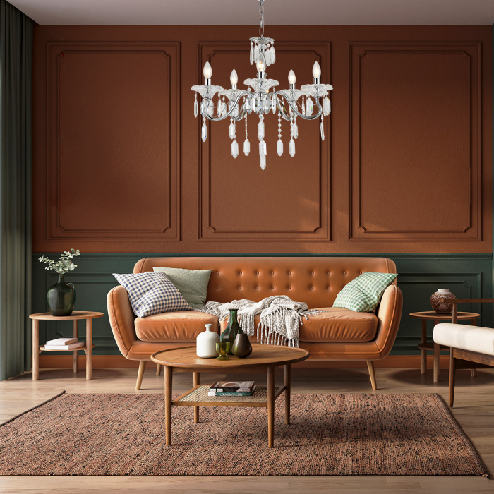 Подвесной светильник FANTAIL ESCADA 2111/5P Chrome