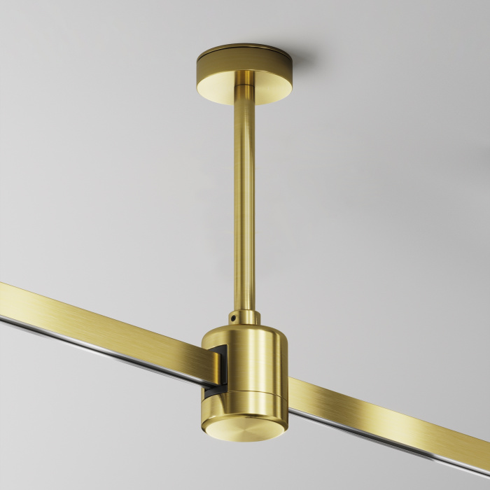 Крепление потолочное Short 138мм с прямым коннектором питания Flarity латунь Maytoni TRA156C-IPCL1-BS