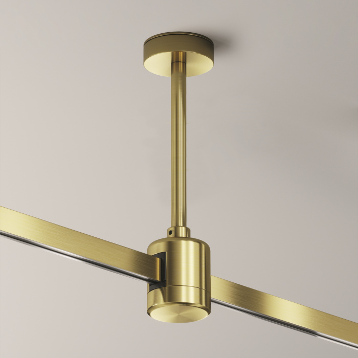 Крепление потолочное Short 138мм с прямым коннектором питания Flarity латунь Maytoni TRA156C-IPCL1-BS