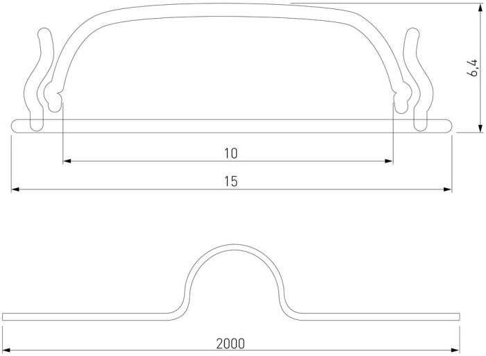 Гибкий алюминиевый профиль для светодиодной ленты Elektrostandard Ll-2-alp012 4690389170546