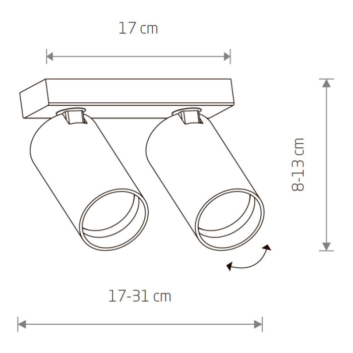 Накладной светильник спот Nowodvorski Mono Black 7841