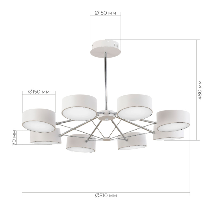 Потолочный светильник evoluce VALLE SLE6005-502-08