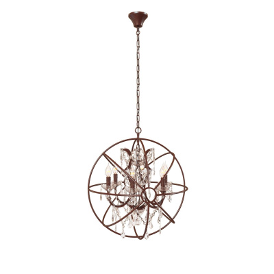 Подвесная люстра Loft it Foucaults orb crystal LOFT1897/6