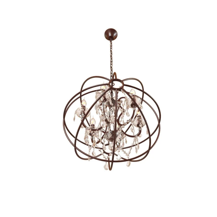 Подвесная люстра Loft it Foucaults orb crystal LOFT1897/6