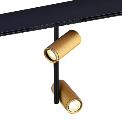 Магнитный трековый светильник Золотистый LED 1*16W 4000K 1 250Lm Ra>90 36° IP20 D45xH24 ST808.246.16
