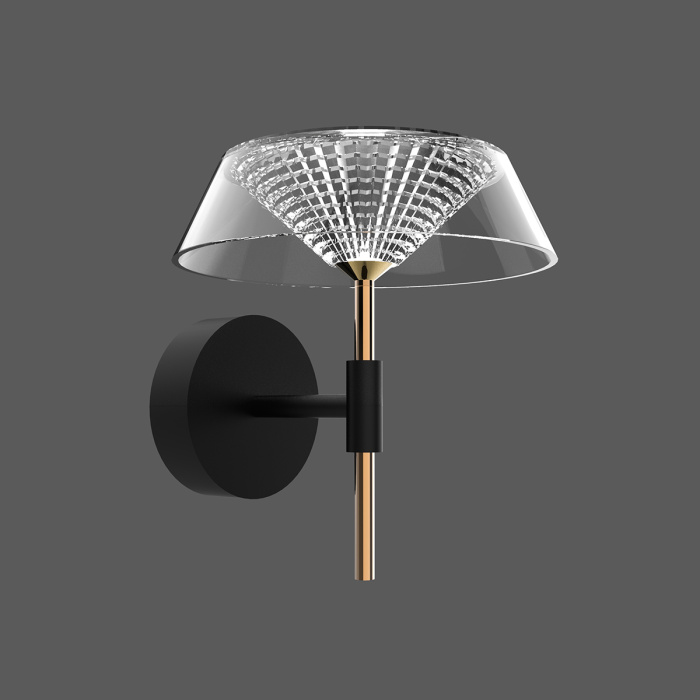 Бра Delight Collection MD21001018 MB21001018-1A black/gold