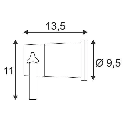 Грунтовый светильник SLV Nautilus Spike XL 227410