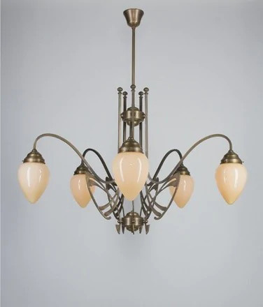 Люстра на штанге Berliner Messinglampen D266-123ebB