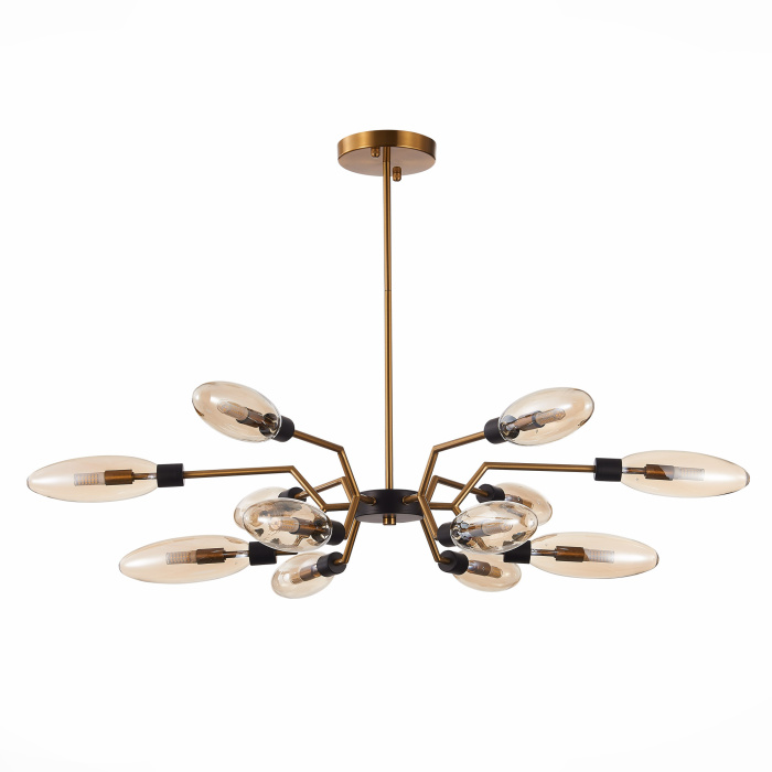 Люстра потолочная ST-Luce Латунь/Коньячный G9 12*3W SL1174.303.12