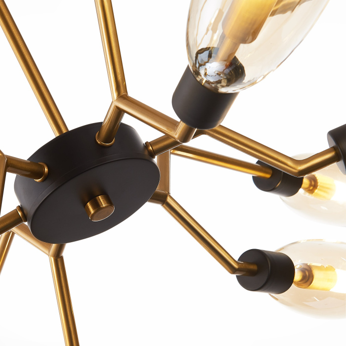 Люстра потолочная ST-Luce Латунь/Коньячный G9 12*3W SL1174.303.12