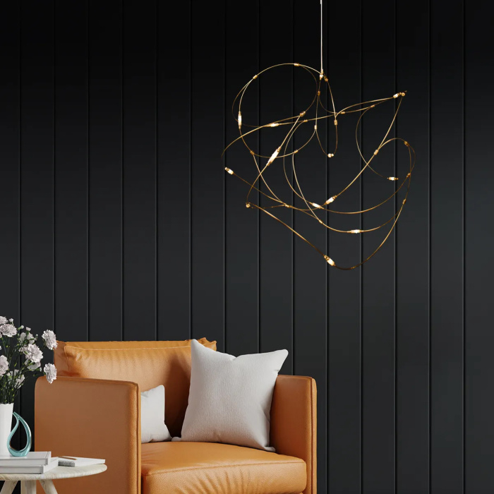 Подвесной светильник Delight Collection 10154P 10154P/D800 gold