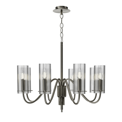 Светильник подвесной ST-Luce никиль/прозрачный E14 8*40W SL2005.103.08