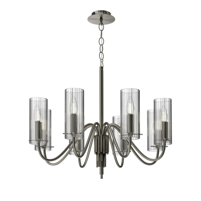 Светильник подвесной ST-Luce никиль/прозрачный E14 8*40W SL2005.103.08