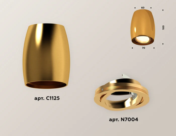 Комплект накладного поворотного светильника Ambrella light XS1125001