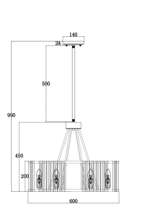 Подвесной светильник Maytoni Solar MOD087PL-06G