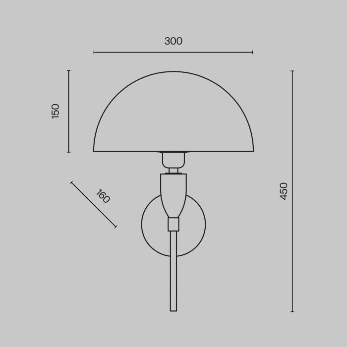 Бра Maytoni Prima Z034WL-01BS