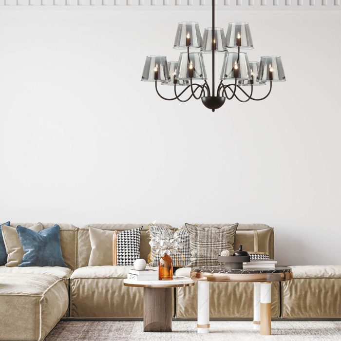 Люстра на штанге Lumion Smoky 6570/12C