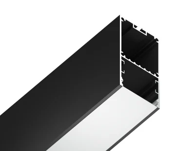 Алюминиевый профиль накладной/подвесной &quot;Profile System&quot; 35*67 для светодиодной ленты до 32,8мм Ambrella light GP3000BK