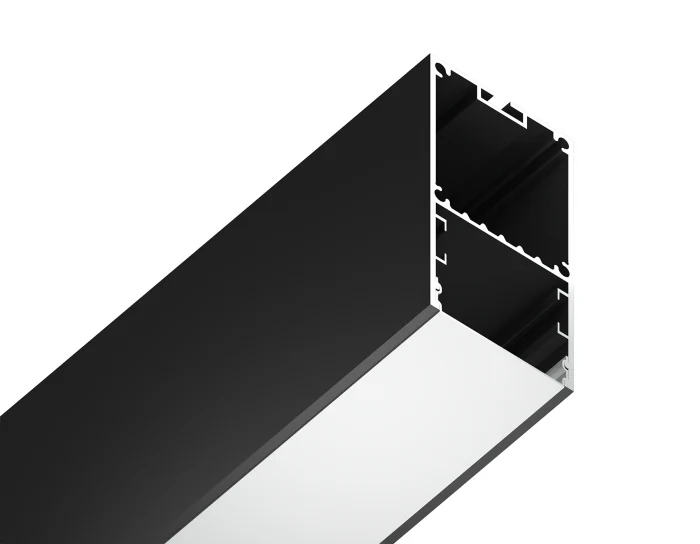Алюминиевый профиль накладной/подвесной "Profile System" 35*67 для светодиодной ленты до 32,8мм Ambrella light GP3000BK