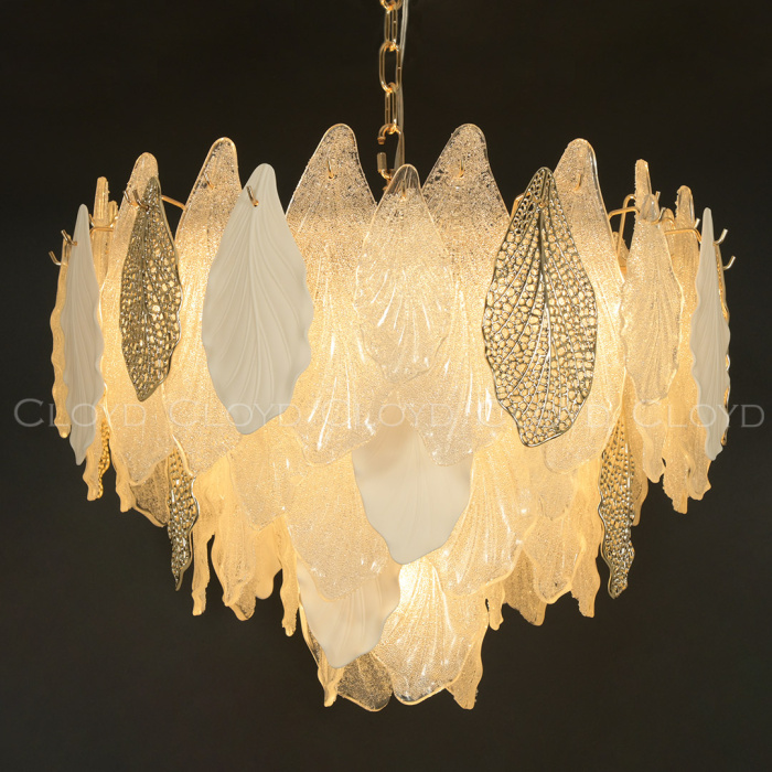 Люстра Cloyd SENEGAL-A C15 / Ø60 см - с золотыми листьями - золото (арт.10366)