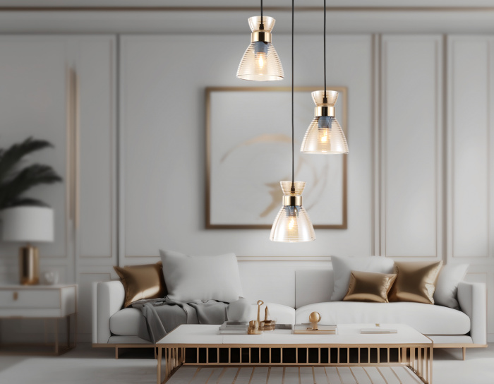 Светильник подвесной со стеклянными плафонами TRADITIONAL AMBRELLA LIGHT TR3405