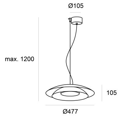 Подвесной светильник Leds C4 Noway Gold