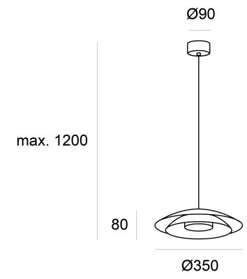 Подвесной светильник Leds C4 Noway Gold