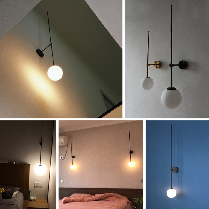 Настенный светильник LINES Ball 200 Gold ImperiumLoft