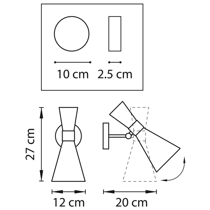 Бра Dumo LIGHTSTAR 816611