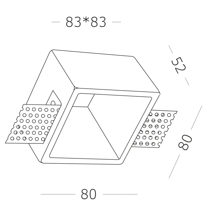 Светильники встраиваемые из гипса ST252.518.01 ST LUCE