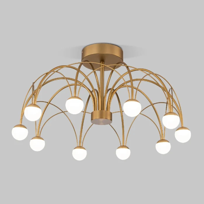 Люстра на штанге Eurosvet Ragno 90031/10 LED золото