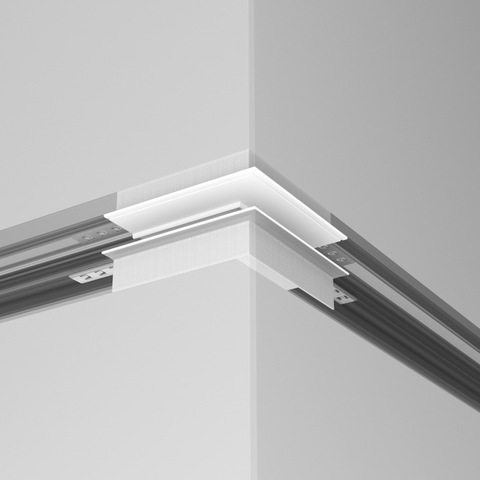 Коннектор внешний Exility встраиваемый под ГКЛ 9,5мм, белый Maytoni TRA34CO-42W